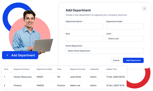 Add Department Easily