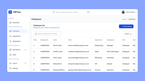Extensive Employee Directory