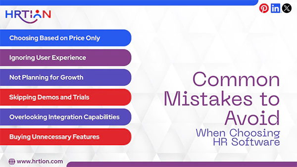 Common Mistakes to Avoid When Choosing HR Software