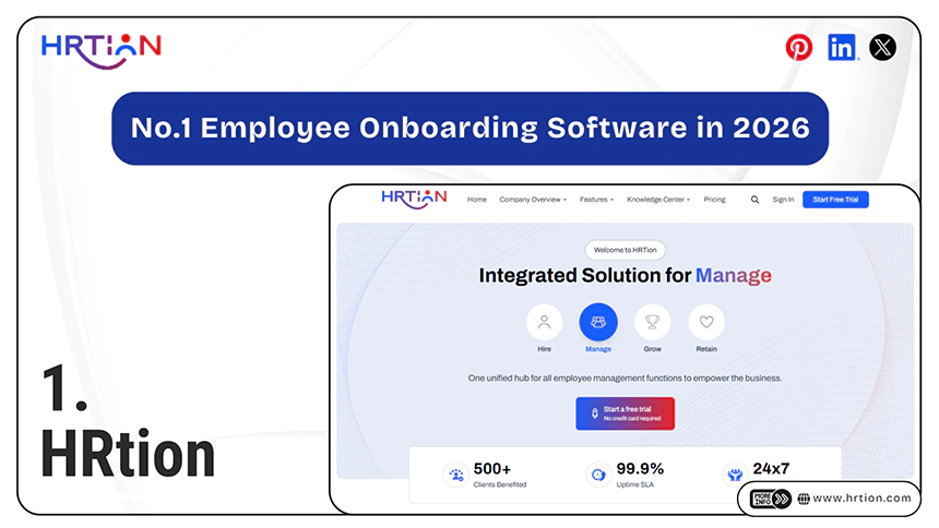 HRtion is No1 Employee Onboarding Software in 2026