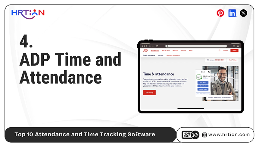 Top 10 Attendance and Time Tracking Software ADP Time and Attendance