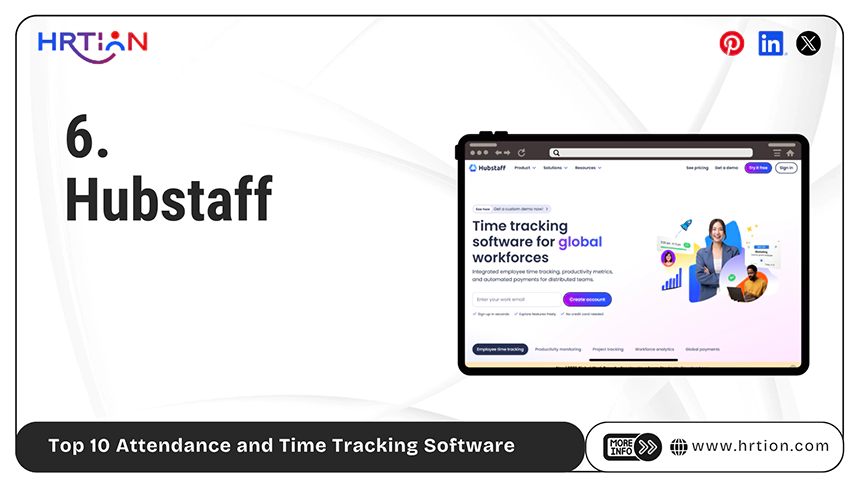 Top 10 Attendance and Time Tracking Software Hubstaff