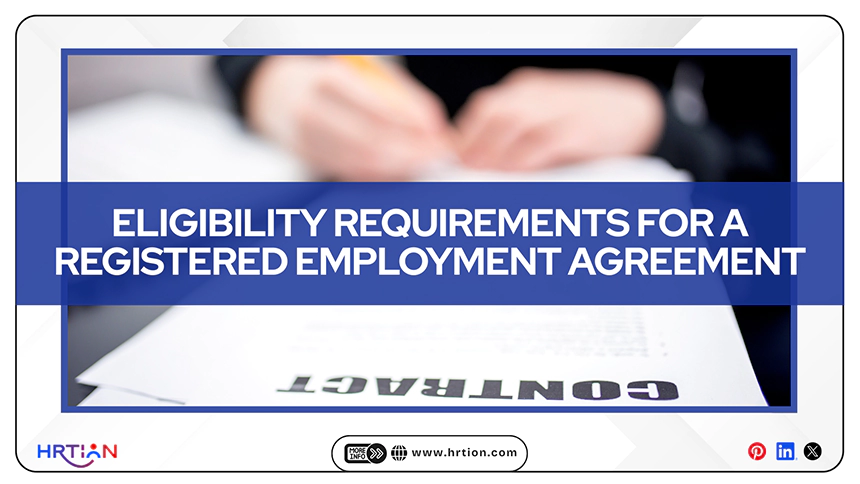Eligibility Requirements for a Registered Employment Agreement